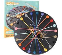 ASQzhuLIWing Unlocking the rope challenge toys Puzzle knot challenge toys Disc rope classification puzzle Rope unlocking the rope center tie Suitable for families, friends, large gatherings