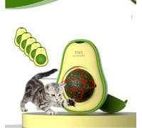 ASR-vr Avocado cat Toy,Catnip Balls Rotate 360 Degrees One Bag of Five