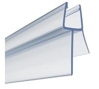 ASRA Clear Shower Bath Screen Door Seal Strip for 4 to 6mm Glass Covers Gaps up to 12mm Easy Fit 87cm Trim to Size No Leaks DIY Installation Replacement