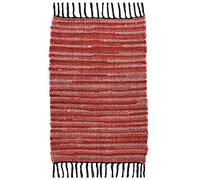 Asraie Eco Friendly Hand Woven & Reversible Cotton Chindi Rag Rug 100% Recycled Cotton Area Rug for Living Room Kitchen Entryway 2x3' (Red)