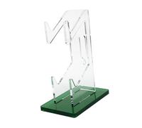 AsrMyjcx 2 Tiers Desk Controller Holder Acrylic Stable Game Controller Holder Headphone Holder for Pictures Pocket Watches Game Grips, Green