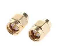 AsrMyjcx 2x2Pieces SMA Male RF Coaxial Terminal Dummy Load 2W 50ohm Gold, 2 Pcs