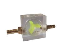 AsrMyjcx 8mm Water Flow Indicator Flow Meter Acrylic Office Measuring Tool Liquid Cool Water Cooling System for Laptop PC Connectors, Type D