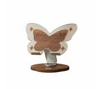 AsrMyjcx Adjustable Laptop Stand Laptop Riser Computer Holder Notebook Stand With Walnut Base And Aluminum Alloy Support Butterfly Panel Rotating Height Adjustable Suitable for Workstation Gaming