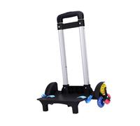 AsrMyjcx Backpack Trolley School Bag Trolley Stand Versatile Holder Foldable Hand Truck Wheeled Luggage Cart for Children Boys Travel