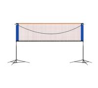 AsrMyjcx Badmintons Net with Stand Foldable Badmintons Net with Poles Height-Adjustable for Families
