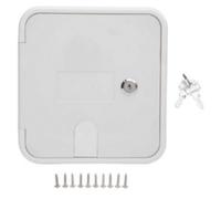 AsrMyjcx Cable Lock Access Door Cover Panel Lid With Lock And Key Set And Hinged Low Profile Cover In For Protected Cable Passage RV shore power campers marinas workshops