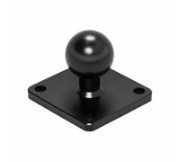 AsrMyjcx Camera Mounting Bracket Solid Aluminum Alloy Structure Ball Joint Flat Base for Surface Fastening Suitable for Outdoor Security Device Navigation, Square Universal Ball Head Bracket 25MM