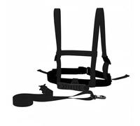 AsrMyjcx Children Training Harness Ski Coaching Snowboard Leash Back Handle Adjustable Shoulder Straps Nylon For Beginners Balance Practice Direction Guidance, Black