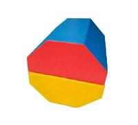 AsrMyjcx Children Training Play Roller Foam Cylinder Climbing Block Soft Module With Easy Storage Suitable for home playrooms daycare centers preschools therapeutic activities, Split Octagon