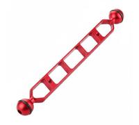 AsrMyjcx Diving Light Arm Universal Underwater Ball Mount Extension Aluminum Alloy Construction Adjust Angle Buoyancy Support Suitable for Snorkeling Video, Red, 11 Inch