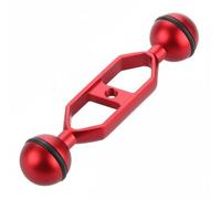 AsrMyjcx Diving Light Arm Universal Underwater Ball Mount Extension Aluminum Alloy Construction Adjust Angle Buoyancy Support Suitable for Snorkeling Video, Red, 5 Inch