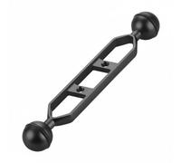 AsrMyjcx Diving Light Arm Universal Underwater Ball Mount Extension Aluminum Alloy Construction Adjust Angle Buoyancy Support Suitable for Snorkeling Video, Black, 7 Inch