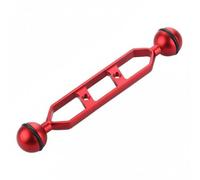 AsrMyjcx Diving Light Arm Universal Underwater Ball Mount Extension Aluminum Alloy Construction Adjust Angle Buoyancy Support Suitable for Snorkeling Video, Red, 7 Inch