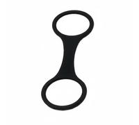 AsrMyjcx Diving Snorkel Clip Keeper Holder Retainer Diving Accessory Flexible Silicone Universal Design Tight Grip Snug Fit For Most Facepiece Straps Suitable for Training Practice Lessons , Black