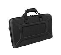 AsrMyjcx DJ Equipment Case Padded DJ Controller Storage Bag Waterproof Travel Case Double Layer Portable Storage Bag, Black