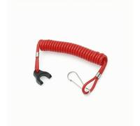 AsrMyjcx Engine Cutoff Rope Outboard Kill Switch Lanyard Stop Cord Tether Coiled Line Installation Stable Connection suitable for, Mercury Two-Stroke Outboard Kill Switch Lanyard