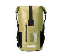 AsrMyjcx Ergonomic Roll Upper Dry Bag Backpack | Adjustable Shoulder Straps, Waterproof Backpack, Reinforced, Dry Bag with Front Pocket, for Hiking, Camping, Camp, Green