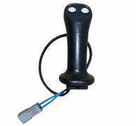 AsrMyjcx Excavator Control Handle Construction Loader Joystick Heavy Equipment Replacement Machinery Grip Rubber Textured Connector Suitable for equipment maintenance part replacement, Gray Button
