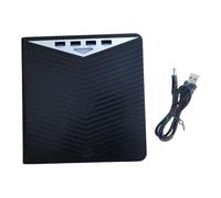 AsrMyjcx External DVD Burner Recorder Write Speed Dvd-r DVD+R 8x Dvd-rw 4x Cd-r 24x Sturdy Multifunctional Black Duplicator Rewriter