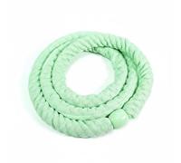 AsrMyjcx Fitness Hoop Soft Workout Hoop Padded Exercise Equipment Coiled Training Hoop Comfortable Material Grip Gentle Aerobic Support Suitable for Adults Home Exercise, Light Green, 2kg