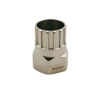 AsrMyjcx Freewheel Cassette Lockring Tool Freewheel Removal Socket Drivetrain Service Tool 45 Steel Textured Grip Suitable for Routine Tune ups Bike Repair, Cassette Socket