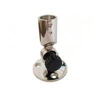 AsrMyjcx Marine Antenna Mount Stainless Steel Bracket Base Swivel Joint Socket with Locking Knob Adjustable Round Flanged Mounting Suitable for Boat Towers Console Areas Stations mast Sections