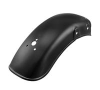 AsrMyjcx Motorcycle Mudguard Rear Guard Wheel Cover Solid Metal Iron Body Retro Curve Design suitable for GN125 Custom Builds Daily Riding Damp Weather, Black