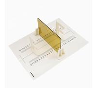 AsrMyjcx Physics Experiment Mirror Reflection Demonstrations Plane Mirror Imaging Apparatus With Measurement Base Board Educational Tool For Students And Teachers