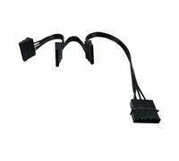 AsrMyjcx Power Cable Power Splitter Adapter Converter Harness With 18awg Copper Conductors For Converting 4 Pin Ide To 3 Power Outputs Suitable for pc builders diy upgrades desktop storage expansion