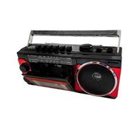 AsrMyjcx Radio Cassette Player with Handle 25.5x9x11.5cm 3W USB Multifunctional Portable Tape Player Vintage Design for Park Outside