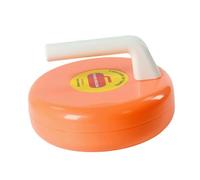 AsrMyjcx Rock Interactive Toy Floor Puck Steel Ball NonSlip PP Material Coordination for Friends, School, Winter Events, Orange
