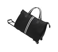 AsrMyjcx Rolling Duffel Bag Oxford Cloth Carry on Overnight Bag for Weekends Away Camping, 58 cmx22 cmx40 cm