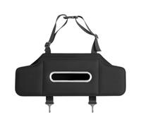 AsrMyjcx Seat Organizer Multifunctional Car Seat Organizer with Cup Holder and Tissue Box Made of PU for Optimal Order in The Car, Black