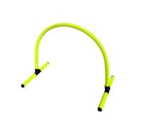 AsrMyjcx Soccer Training Equipment Agility Hurdle Arch Coordination Obstacle With PE Tubes And Connectors For Simple Assembly, Fluorescent Green, Upgradeable Splicing Model, Single Pack