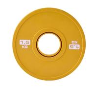AsrMyjcx Strength Training Kettlebell Micro Plate Compact Workout Barbell Micro Convenient Use with Grooved Inner Design Suitable for, 1.5 kg Yellow