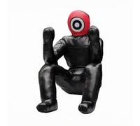 AsrMyjcx Training Grappling Wrestling Striking Practice With Seated Body Shape For Close Throws And Control Suitable for fighters training gym practice home, Red Face White Ring, 165/20KG
