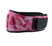 AsrMyjcx Training Weight Belt Waist Support Brace Belt Strap Buckle Exercise Gear With EVA Composite And Skin Friendly Lining Suitable for powerlifting squats deadlifts fitness, Pink Camo, M