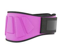 AsrMyjcx Training Weight Belt Waist Support Brace Belt Strap Buckle Exercise Gear With EVA Composite And Skin Friendly Lining Suitable for powerlifting squats deadlifts fitness, Pink, L