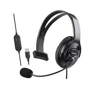 AsrMyjcx Wired USB Headset, Single-sided, Comfortable, Professional, with for Call Centers And Home Use
