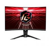 Asrock 27" Phantom Gaming QHD Curved Gaming Monitor (PG27Q15R2A), 2560 x 1440, 1ms, 2 HDMI, DP, 165Hz, HDR 400, Wi-Fi Antenna, VESA