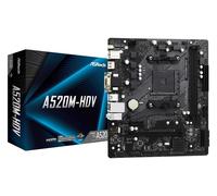 Asrock A520M-HDV, AMD A520, AM4, Micro ATX, 2 DDR4, VGA, DVI, HDMI, M.2 Supports