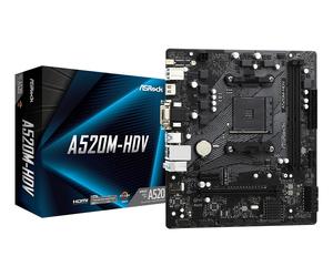 Asrock A520M-HDV AMD A520 Socket AM4 micro ATX