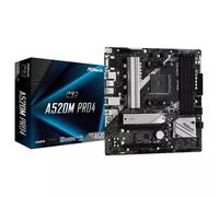Asrock A520M PRO4, AMD, Socket AM4, AMD Ryzen 3000 Series, DDR4-SDRAM, 64 GB,...