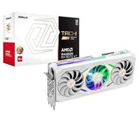 ASRock AMD Radeon RX 9070 XT Taichi White 16GB OC Graphics Card, RDNA 4, 3100 MHz Boost, 16GB GDDR6, 3X DisplayPort 2.1, LCD Info Center