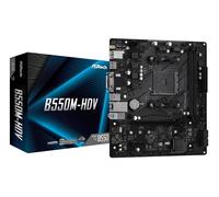 ASRock B550M-HDV Socket AM4 Micro ATX AMD B550, Mainboard AMD, Socket AM4, AMD Ryzen, DDR4-SDRAM, DIMM, 2133,2400,2667,2933,3200,3466,3600,3733,3800,3866,4000,4133,4200,4266,4333,4400,4466,4533,4600,4666