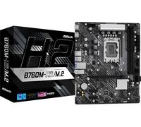 Asrock B760M-H2/M.2, Intel B760, 1700, Micro ATX, 2 DDR5, 2 HDMI, 2.5G LAN, PCIe4, 2x M.2