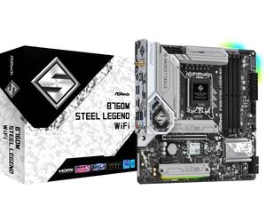 ASRock B760M Steel Legend WiFi mATX Motherboard for Intel LGA1700 CPUs