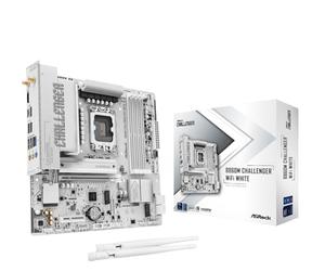 ASRock B860M Challenger WiFi White Motherboard LGA1851 Micro-ATX DDR5 WiFi 7 (90-MXBUQ0-A0UAYZ)