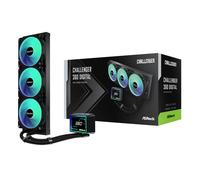 ASRock Challenger 360 Digital AIO CPU Cooler - Black 360mm ARGB 3 Inch Screen Intel/AMD